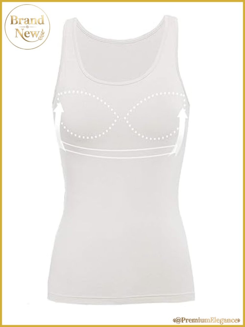 Women's Tank Top with Built-in Bra, Viscose Spandex, Lounge Sleepwear